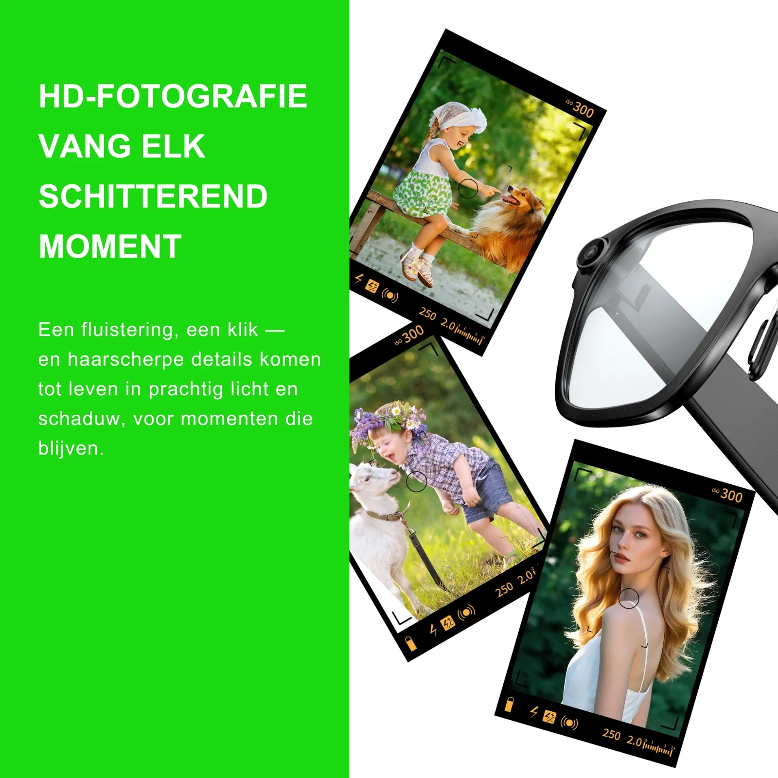 Monvu Stream One - AI bril met camera en 20MP fotoresolutie
