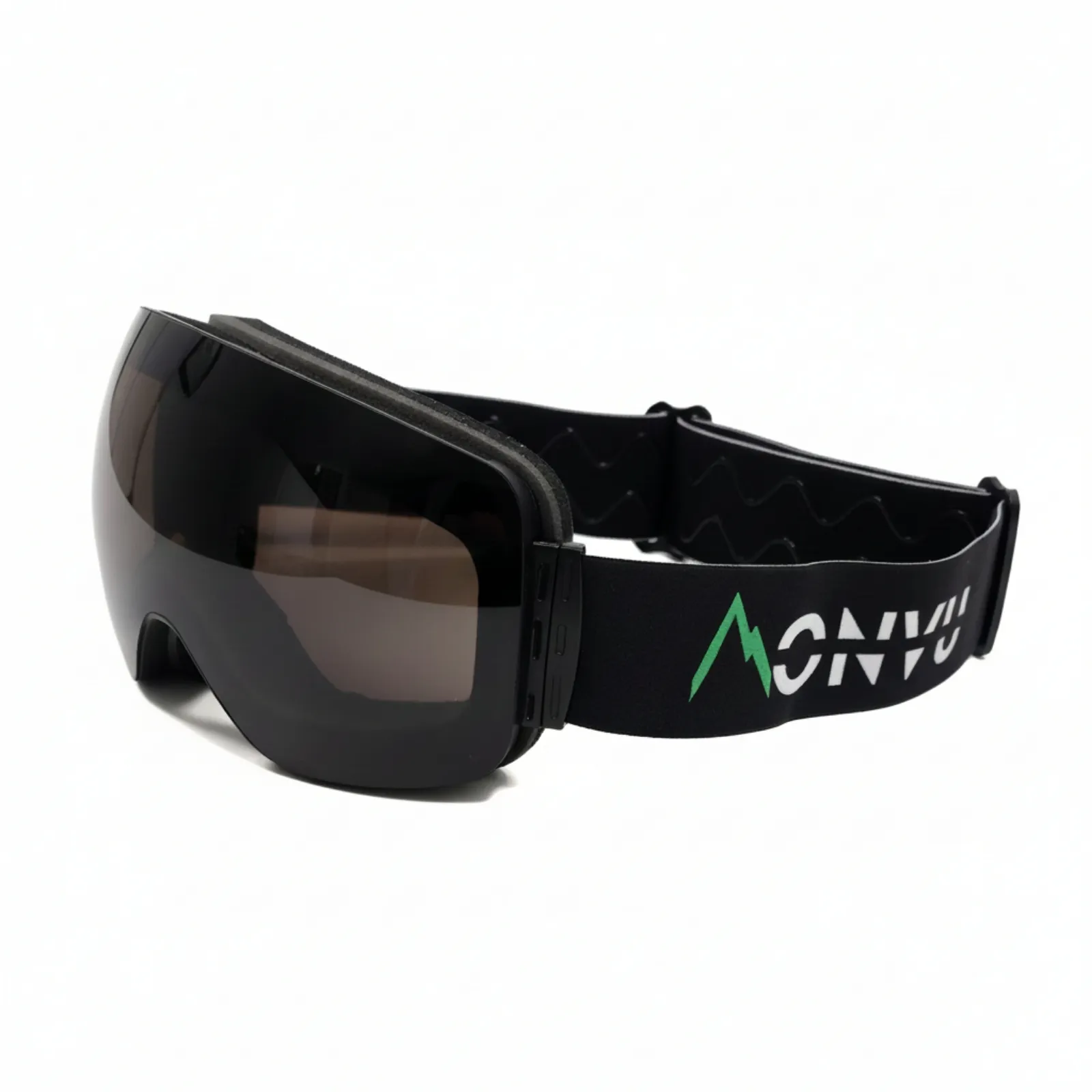 Monvu Sports Peak skibril zwart met magnetisch lenssysteem